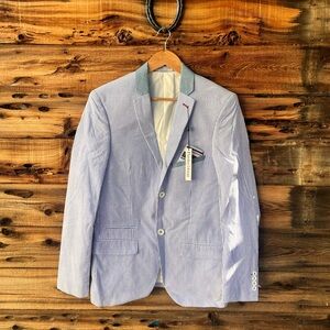 PAISLEY & GRAY | NWT Men's Blue Striped Blazer S